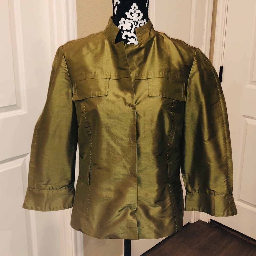 CARLISLE Blouse 100% Silk Size 10 - Picture 5 of 8